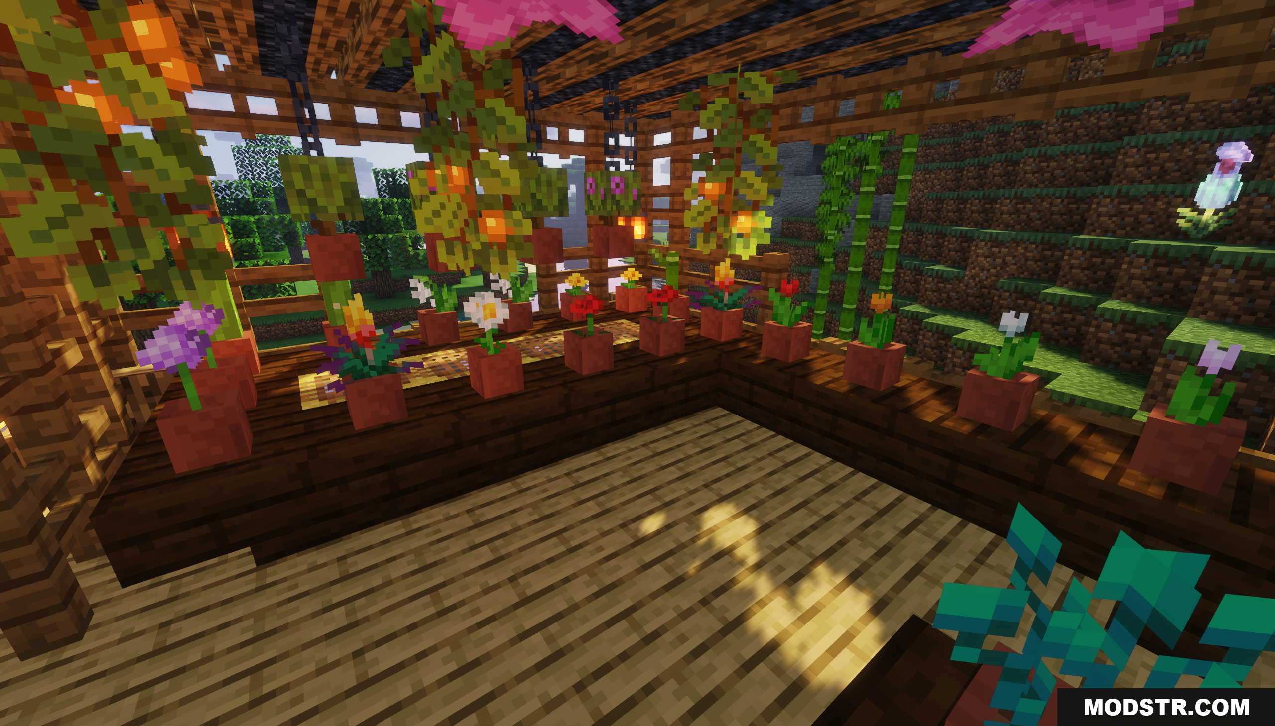 Garden House Map Screenshot 9 A cozy greenhouse filled with various potted plants and flowers