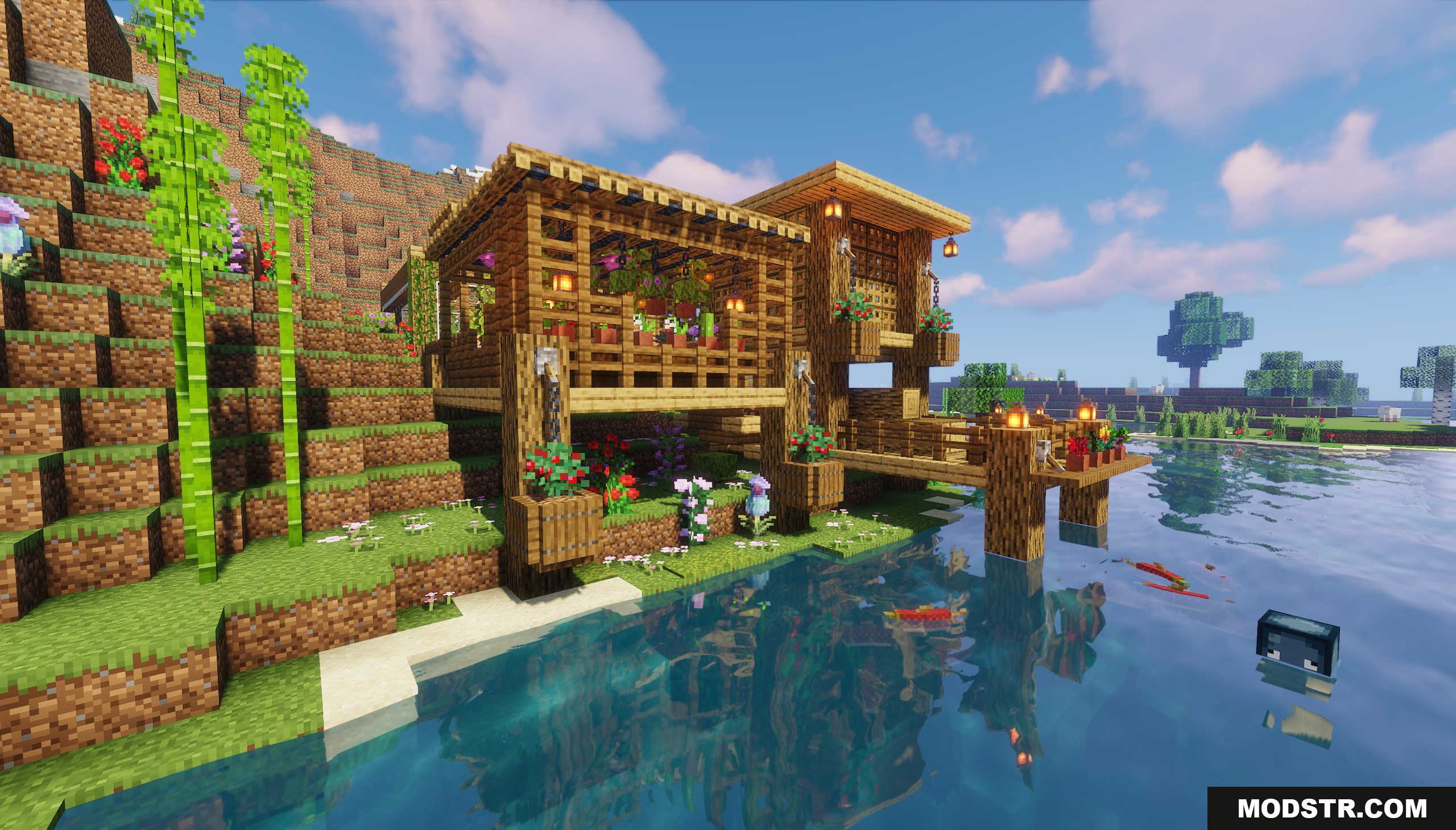 Garden House Map Screenshot 5 A beautiful wooden house built on the riverside