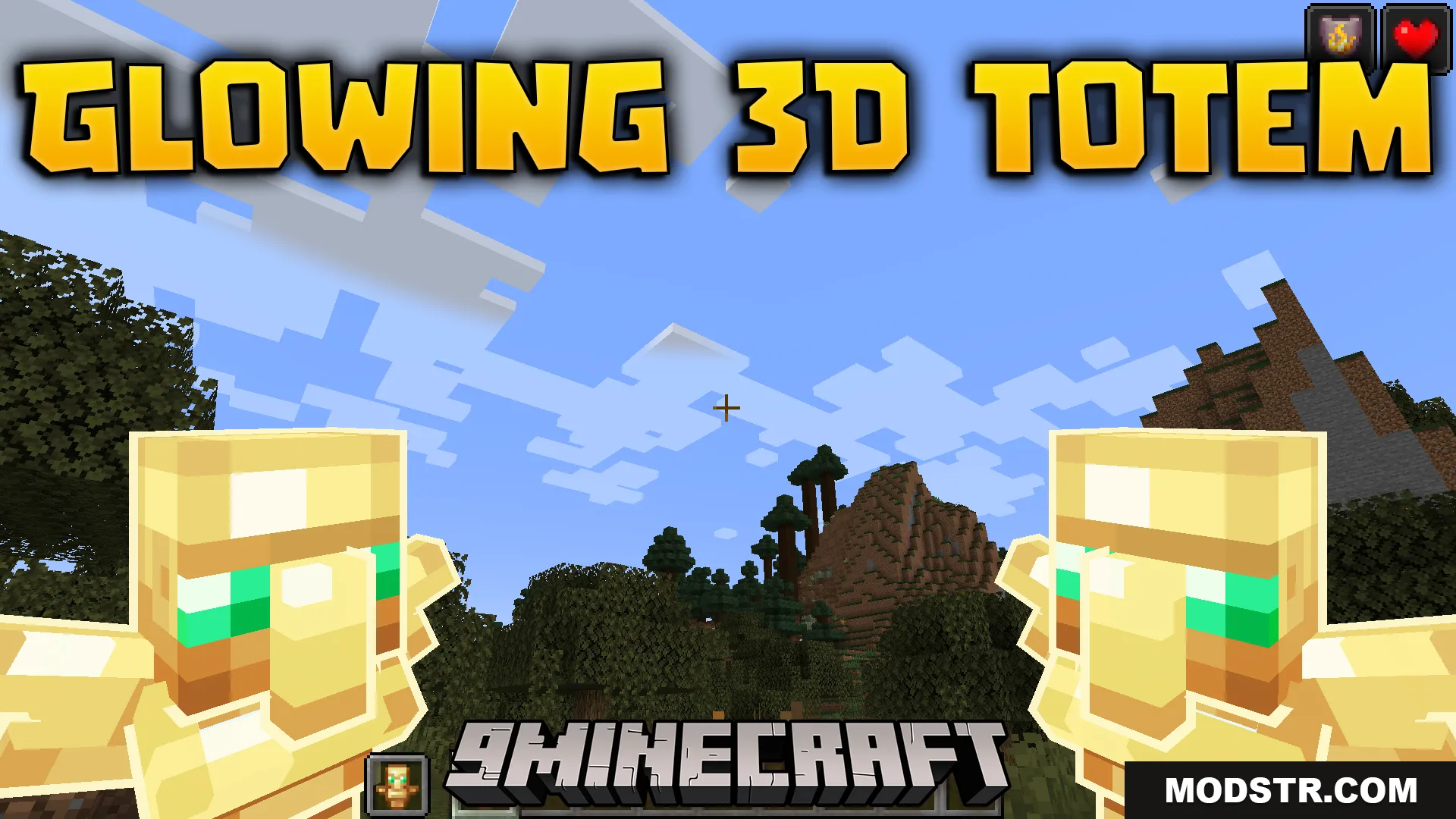 Glowing 3D Totem Resource Pack (26.2, 1.21.11) – Texture Pack