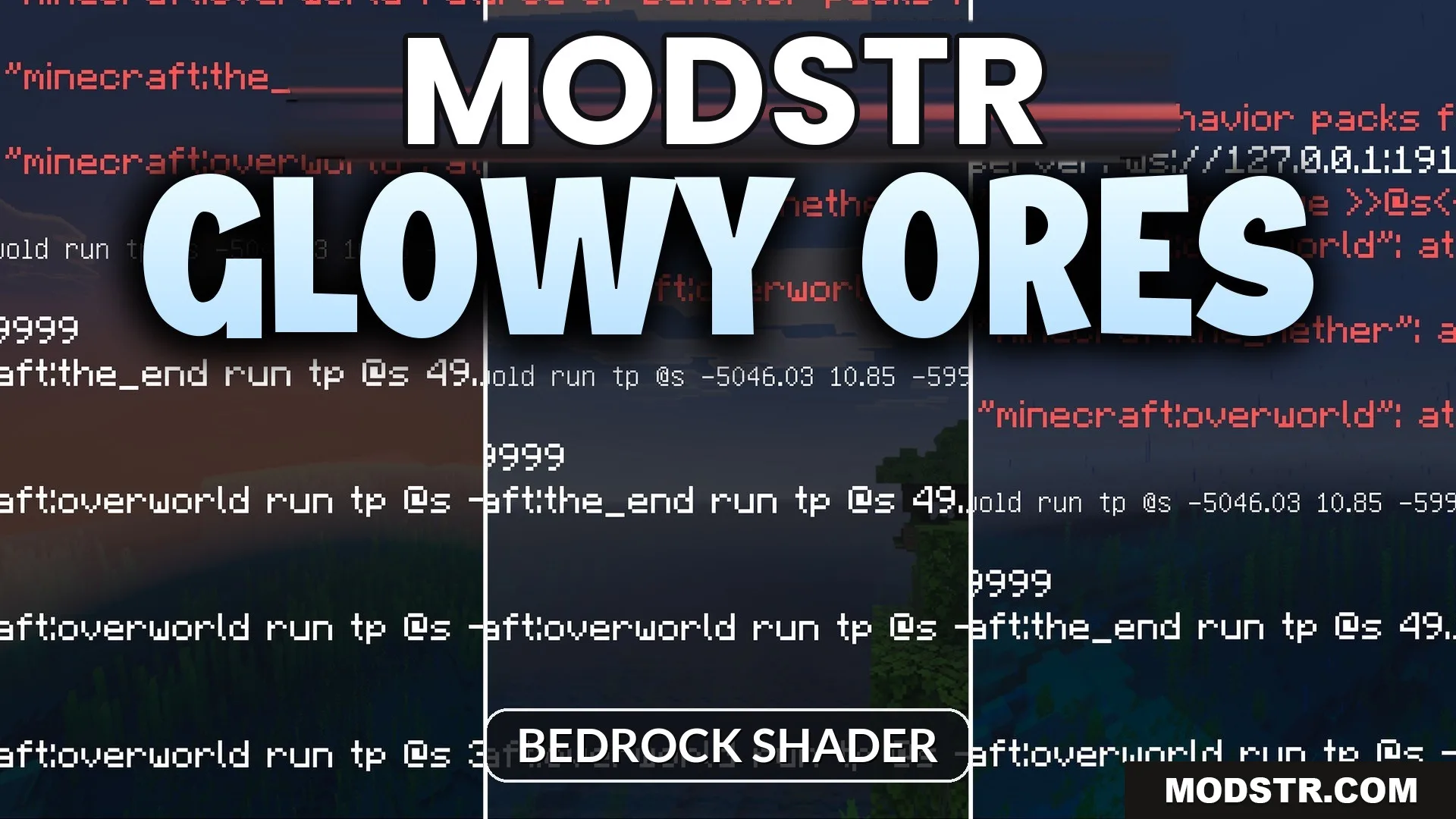 Glowy Ores Shader (26.x) – Colored Emissive Lighting for Cave Mining cover art
