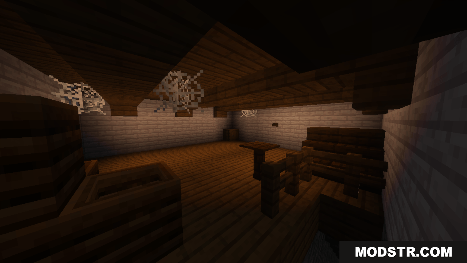 Granny Multiplayer Map Screenshot 7 Survivors search a dusty room for keys and useful tools