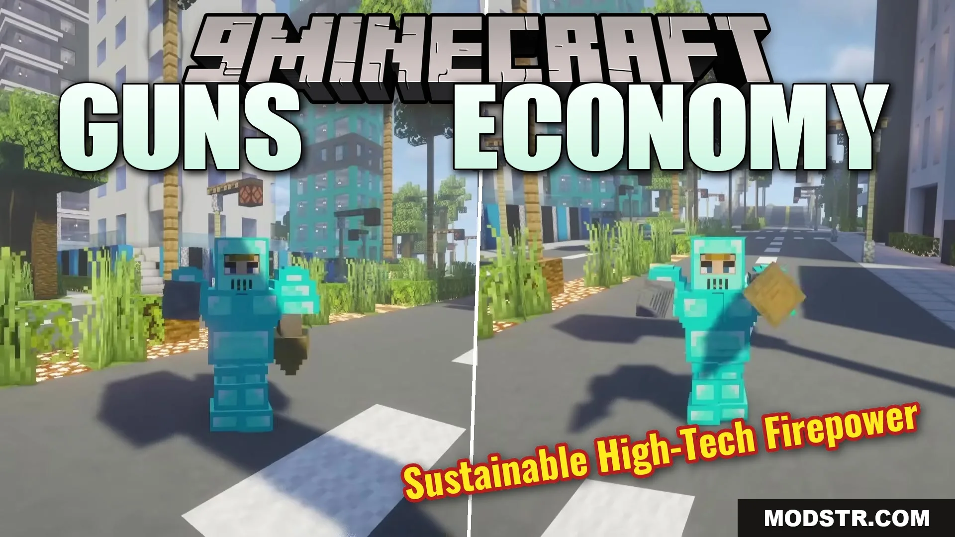 Guns & Economy Mod (1.20.1) – Earn Cash to Buy Modern Tactical Firearms