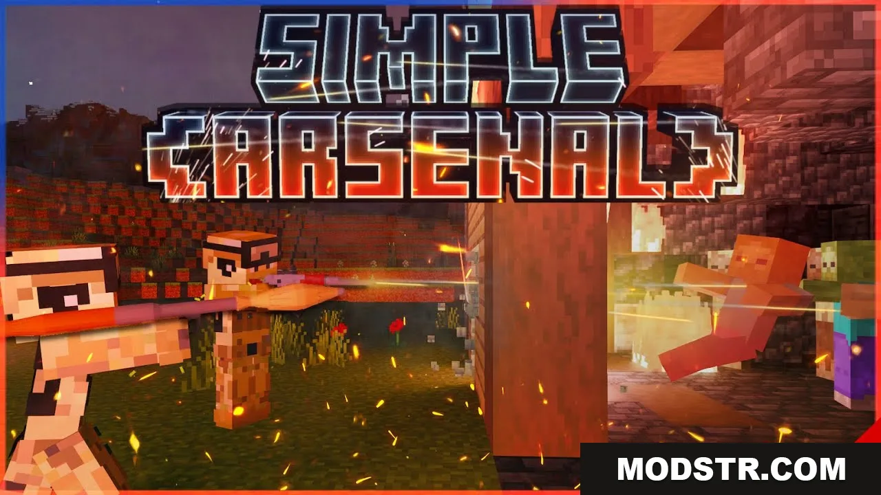 Guns Explosives Addon (26.x, 1.21) – MCPE/Bedrock Simple Arsenal Mod