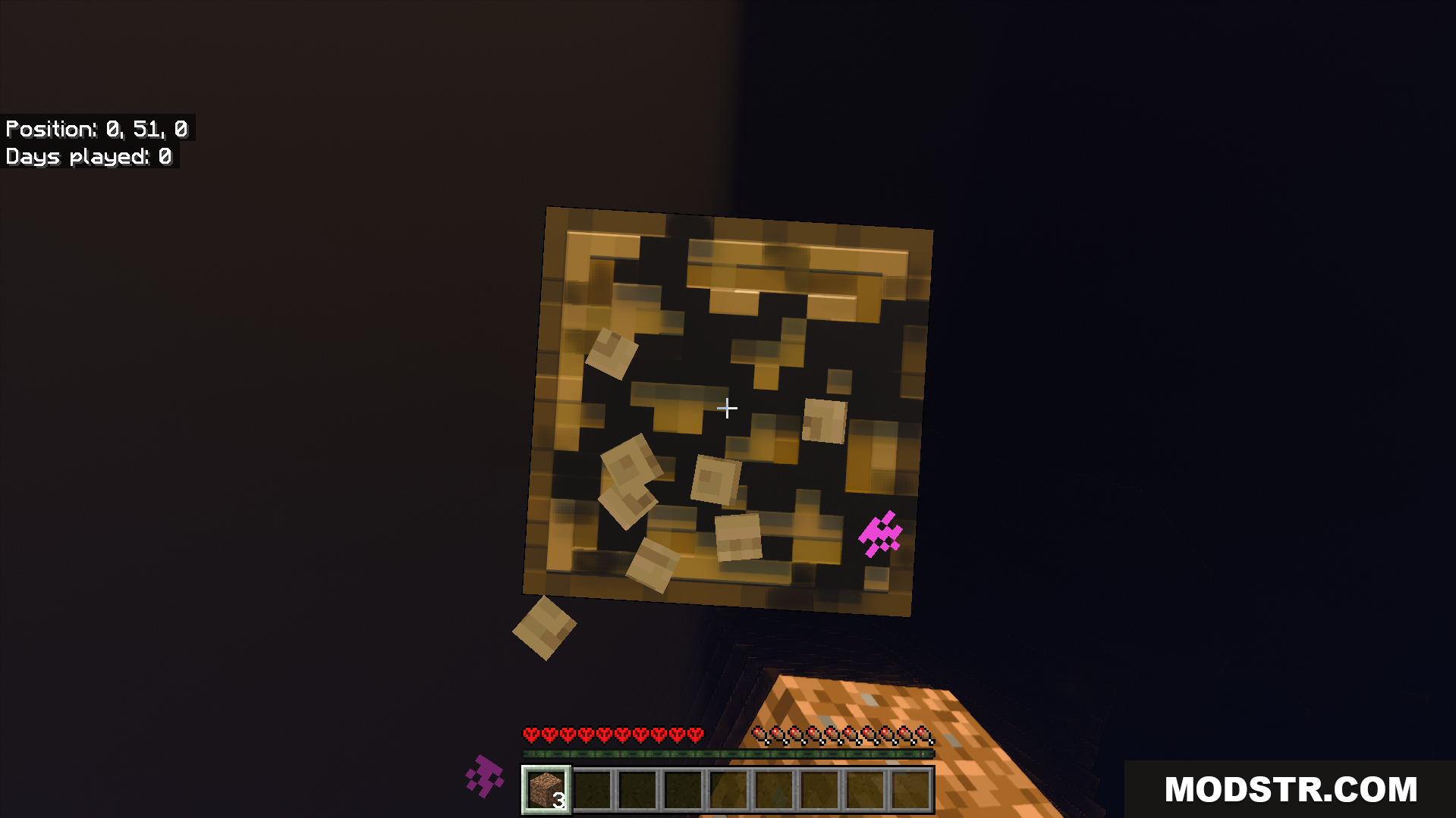 Hardcore One Block Map Screenshot 2 Mining the magical block reveals new resources for your floating base