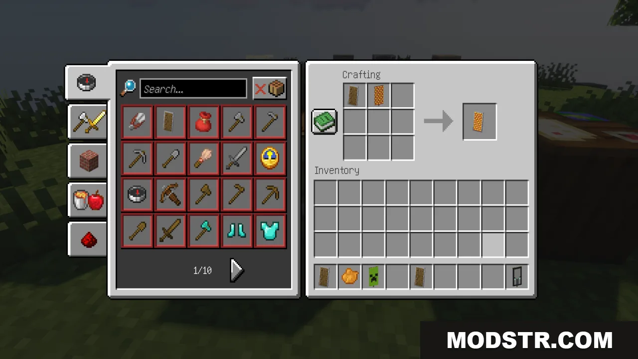 HD Shield Resource Pack Screenshot 7 Crafting a shield with high resolution patterns using HD Shield Resource Pack