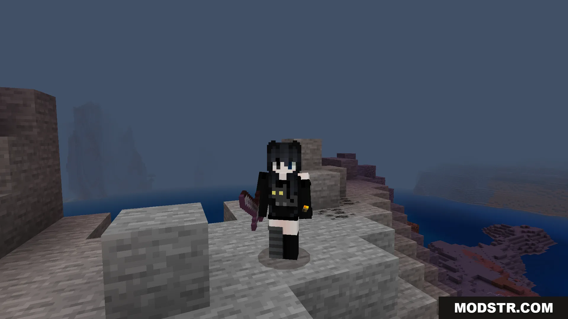 Howards Dynamic Light Plus Addon Screenshot 5 Player holding a sword in the game