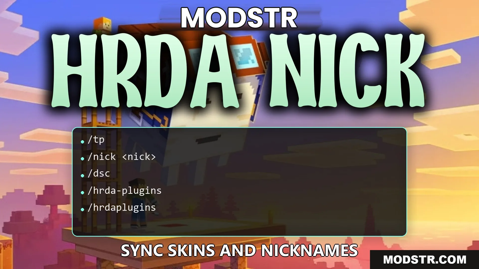 Hrda Nick Plugin (26.2, 1.21.1) – Play Incognito with Matching Names and Skins cover art