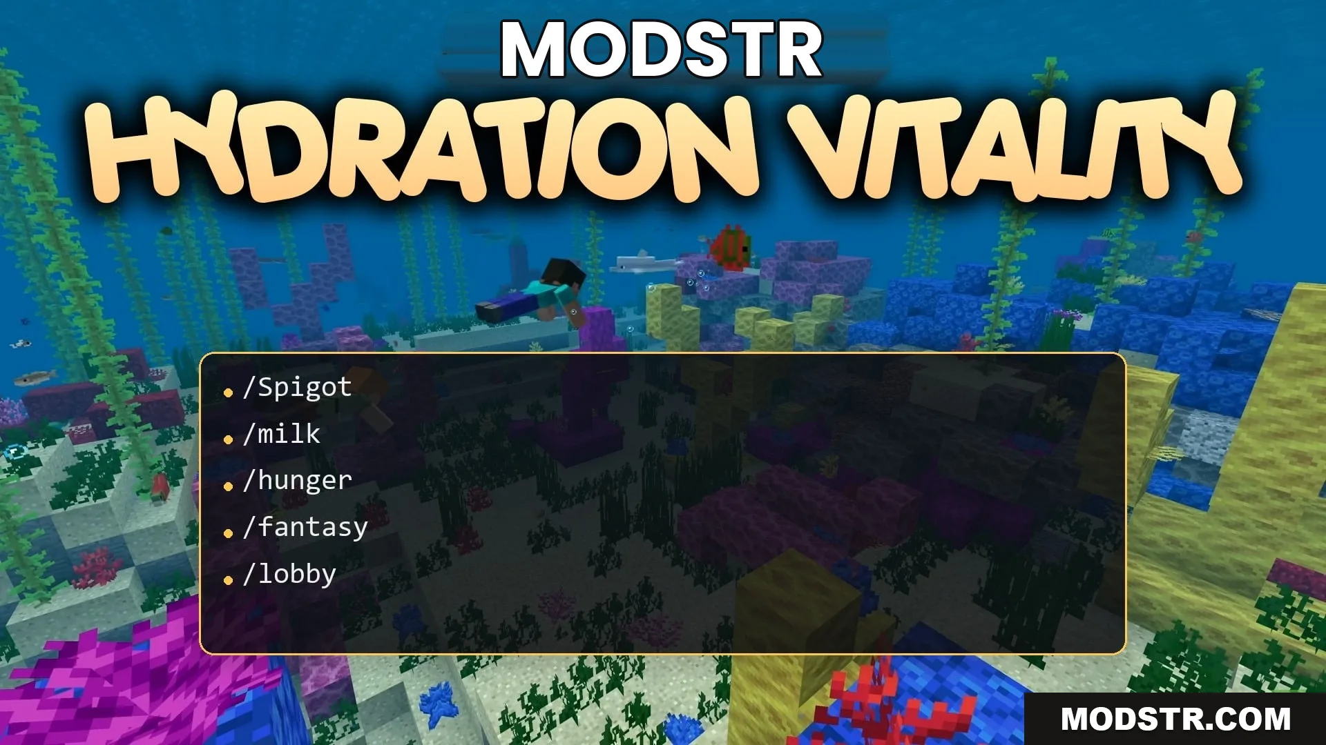 Hydration Vitality Plugin (26.2, 1.21.1) – Make Players Search for Clean Water cover art