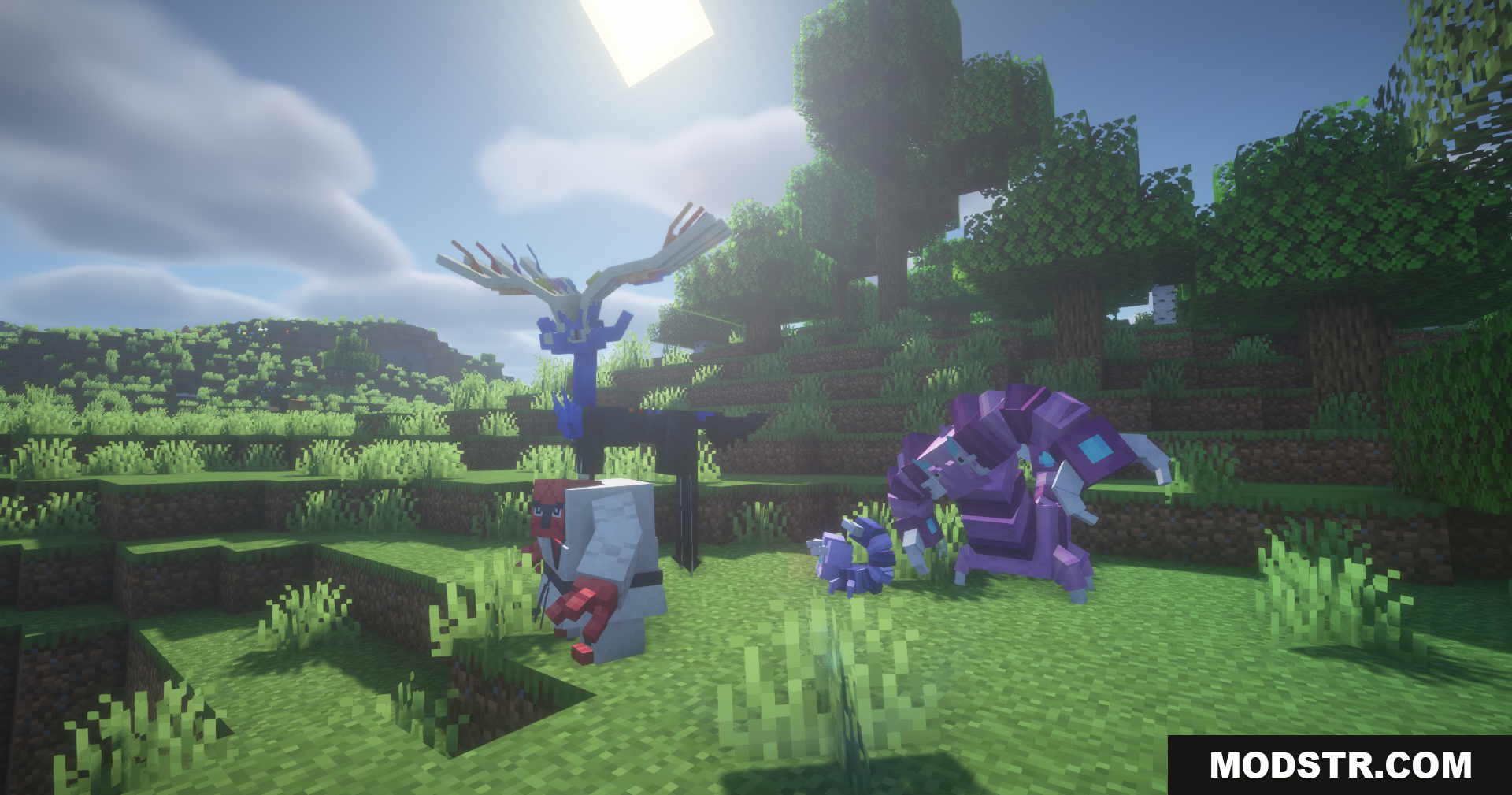 Hydro Reanimodel Data Pack Screenshot 8 Legendary Xerneas and other Pokemon in a field