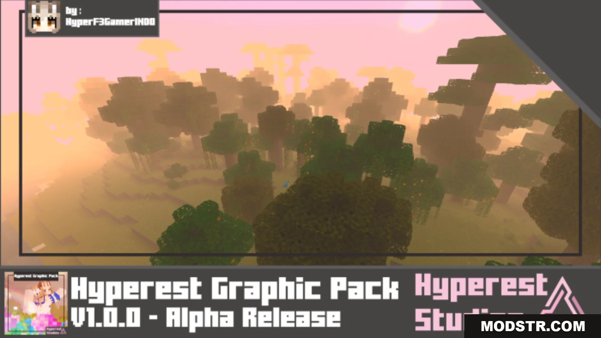 Hyperest Graphic Shader (1.26+) – MCPE/Bedrock cover art