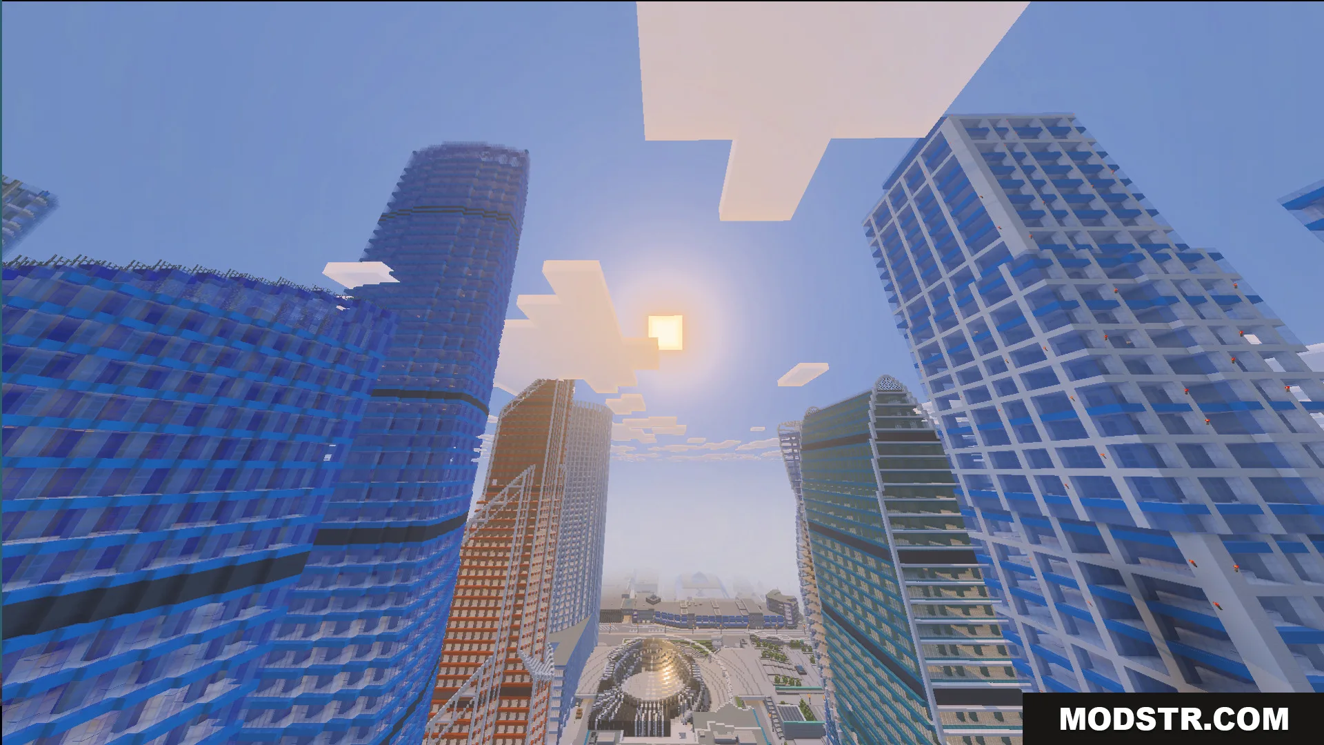 Immersion Moscow Map Screenshot 7 Massive modern skyscrapers reach toward the sky in the Immersion Moscow Map