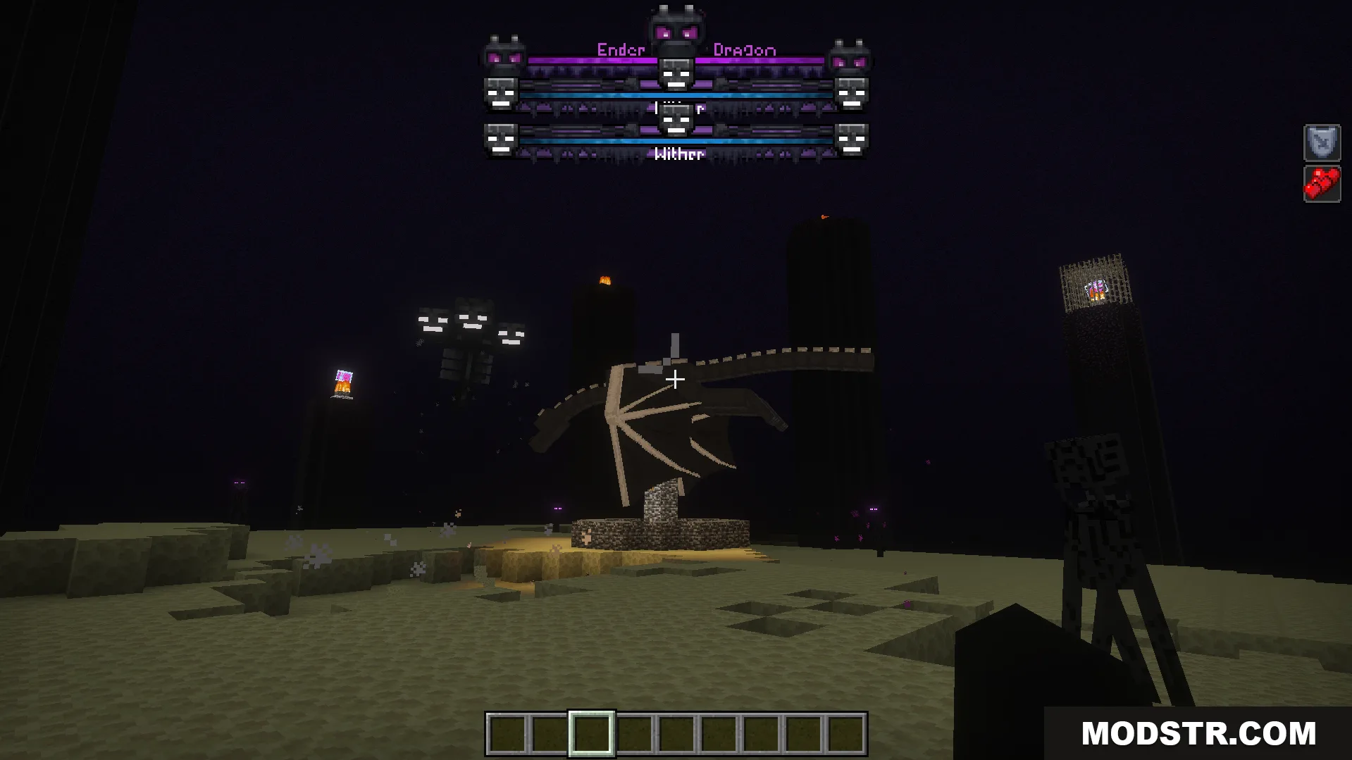 Improved Bossbars Texture Pack Screenshot 9 Detailed fantasy health bars for the Ender Dragon and Wither boss fights