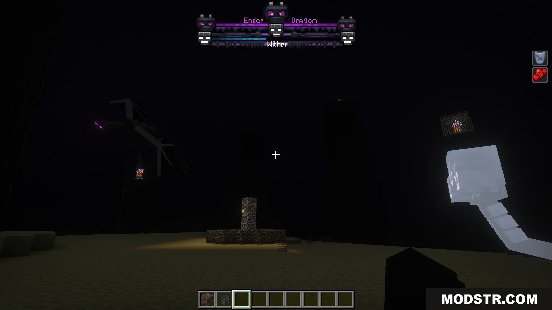 Improved Bossbars Texture Pack Screenshot 8 Custom boss bars for the Ender Dragon and Wither in the End dimension