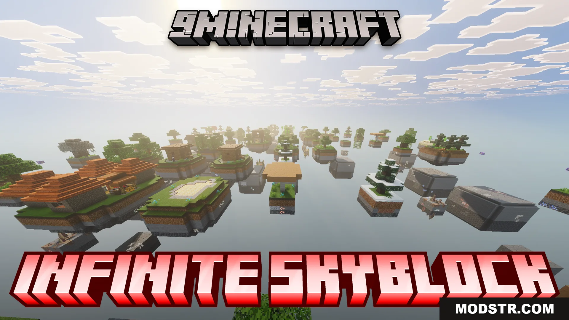 Infinite Skyblock Map (26.x, 1.21) – Bridge Across an Endless Void to Reach the End cover art