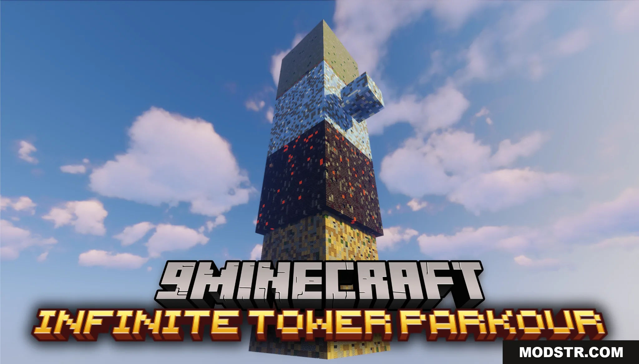 Infinite Tower Parkour Map (26.1.2, 1.20.1) – Climb an Endless Tower