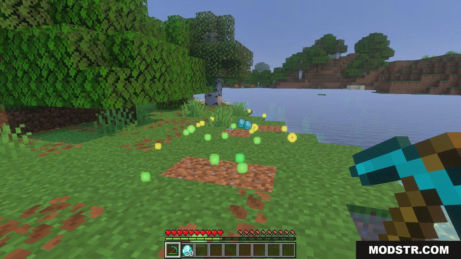 Instant Miner Plus Addon Screenshot 6 Mined diamond items being sent straight into the player inventory bag