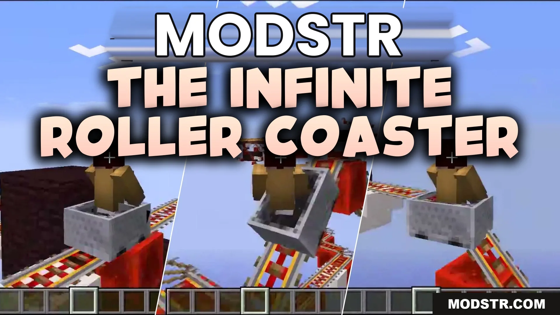 Iron Serpent Rails Map (26.2, 1.20.1) – A Thrilling Sky-High Coaster Ride cover art