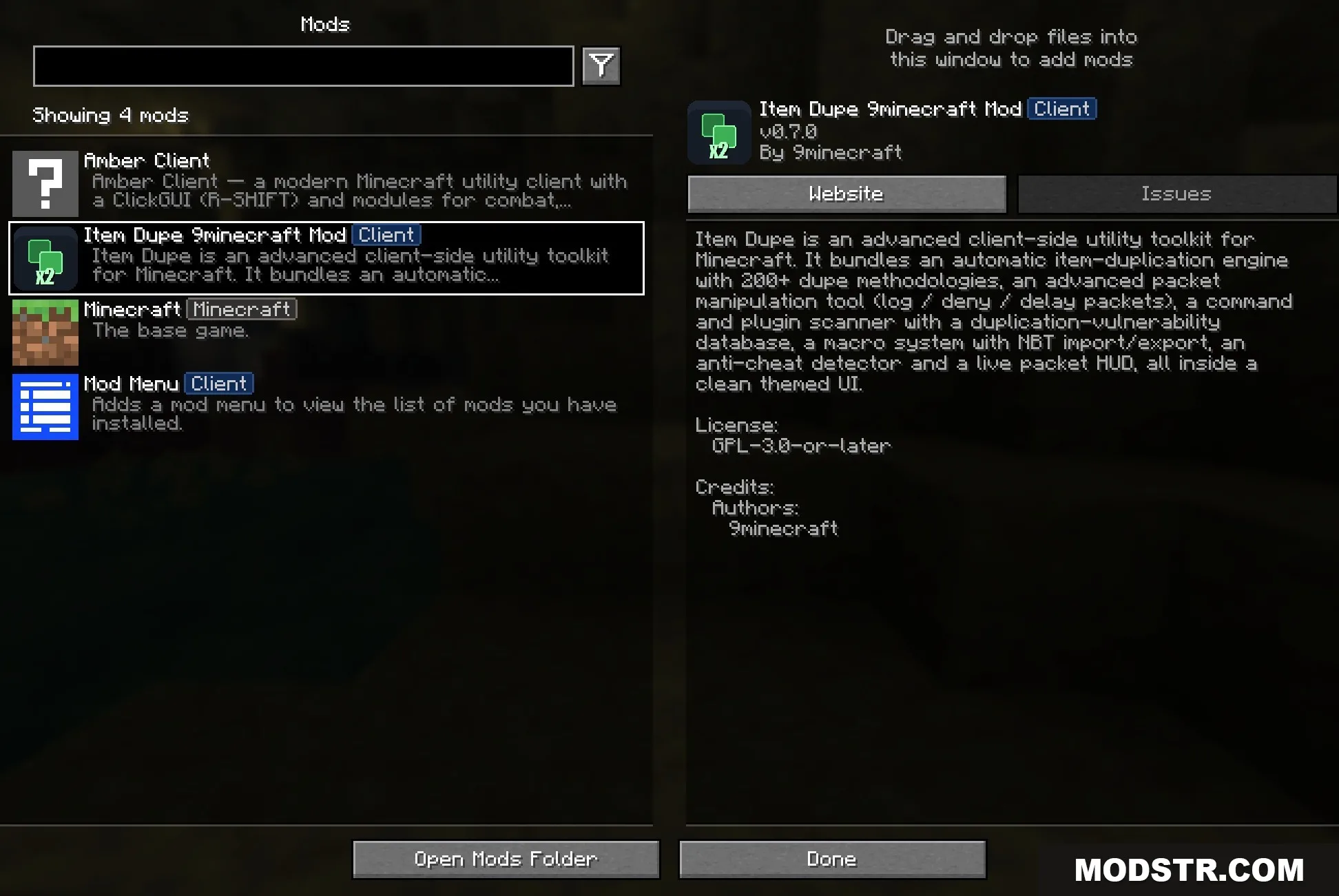 Item Dupe 9minecraft Mod Screenshot 1