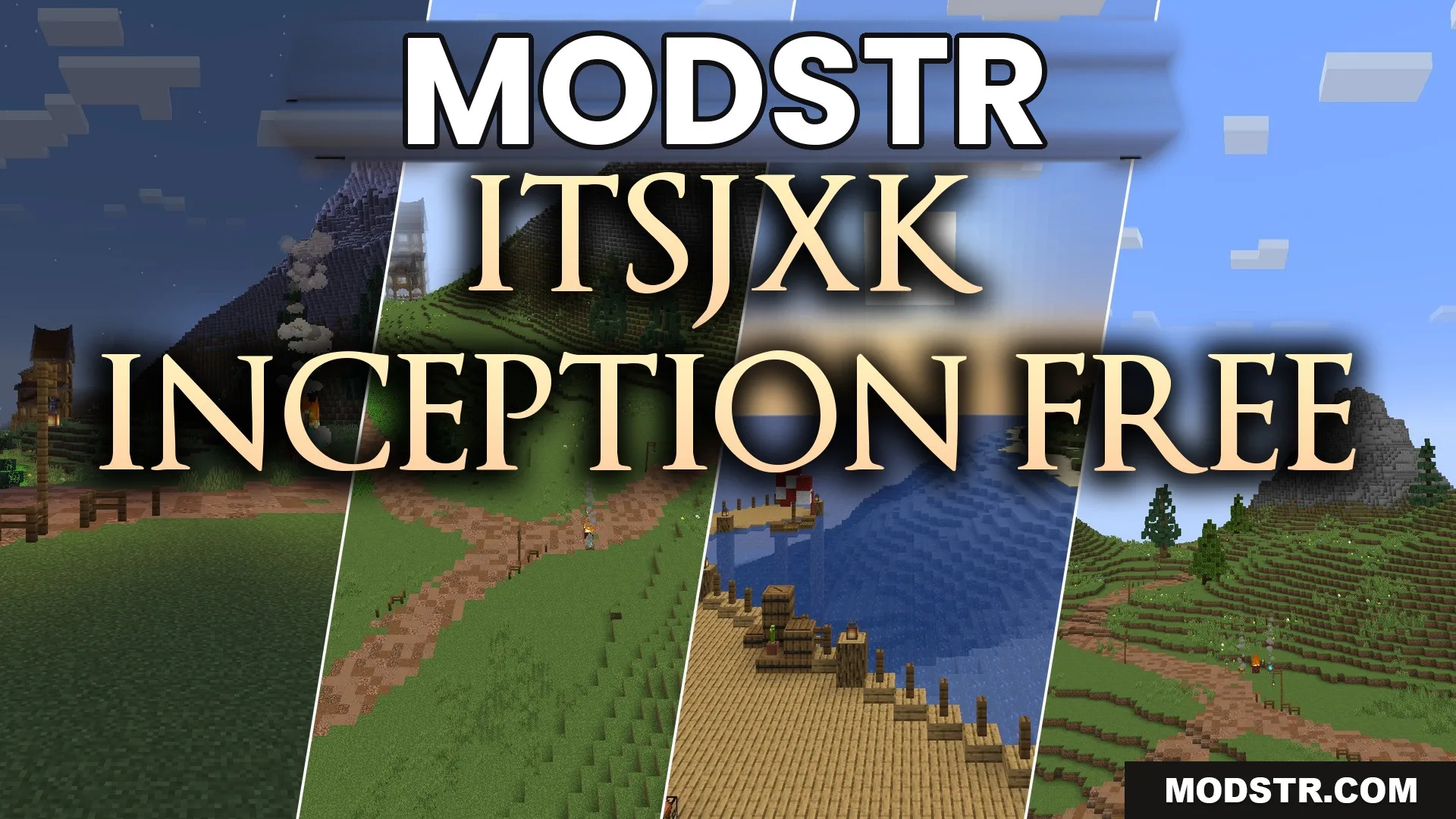 ItsJxk Inception FREE Shaders (26.2, 1.20.1) – Upward Bending Terrain Effect cover art