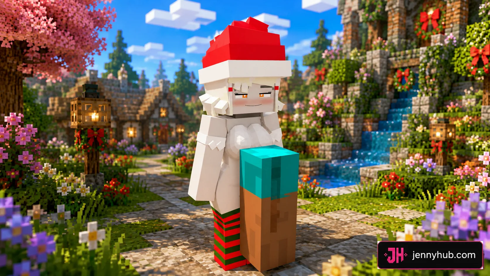 Fantasy-themed Allie character variant in Minecraft Bedrock