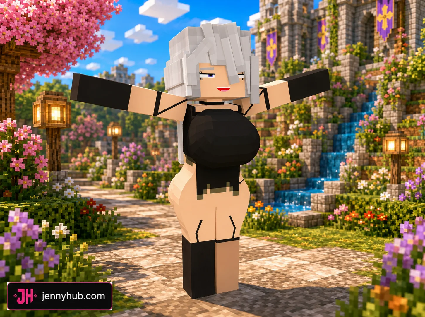 Allie custom NPC appearance for Minecraft mobile