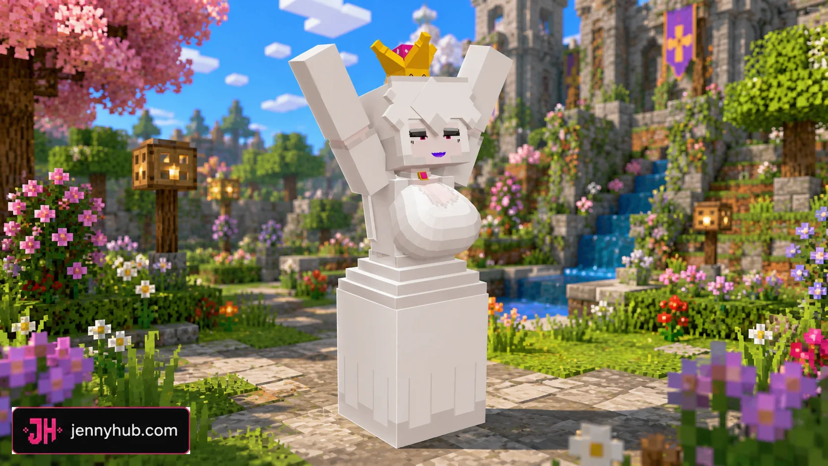 Allie character package preview for mobile Minecraft