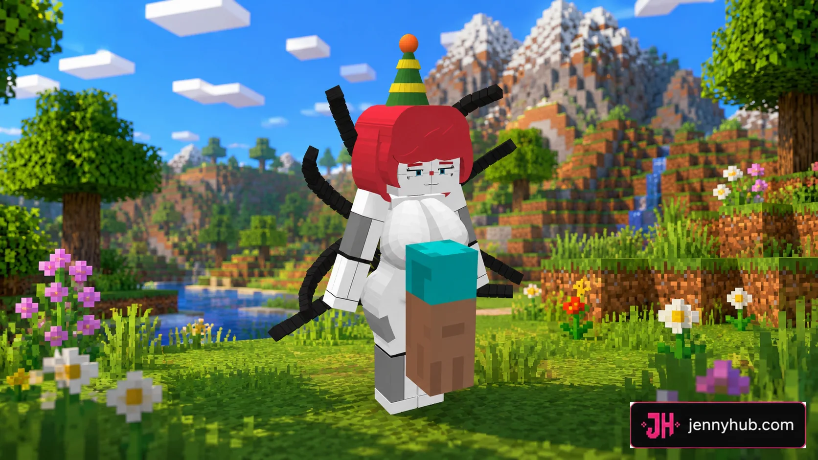 Allie alternative NPC design for Minecraft PE and Bedrock