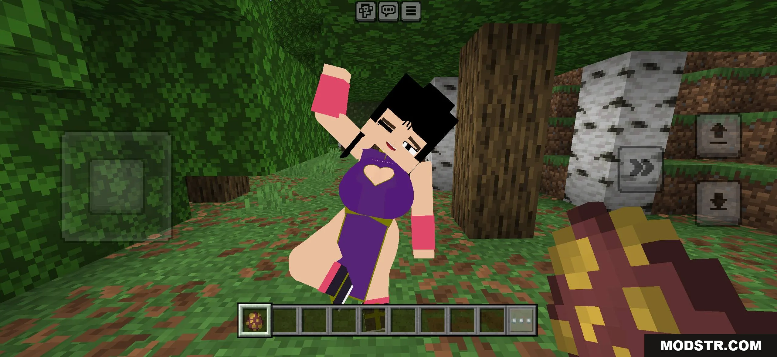 Jenny Mod Pack character variant in Minecraft Bedrock