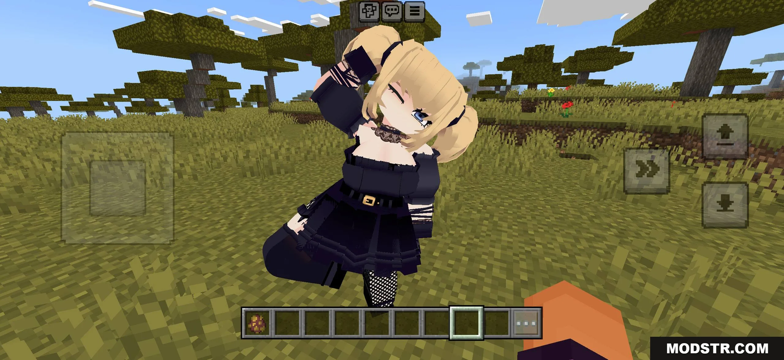 Jenny Mod Pack Bedrock anime-style model screenshot