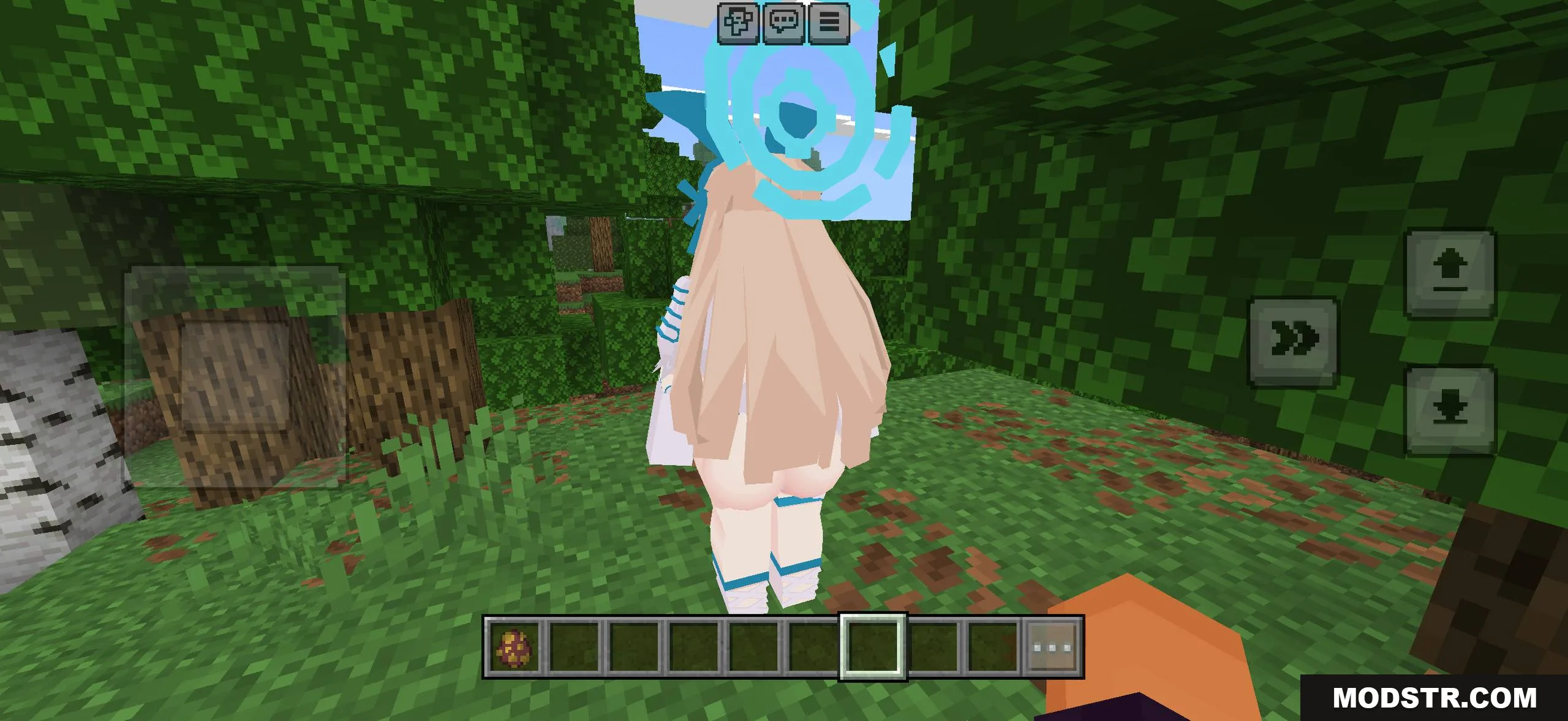 Anime-inspired Jenny character model for Bedrock Edition