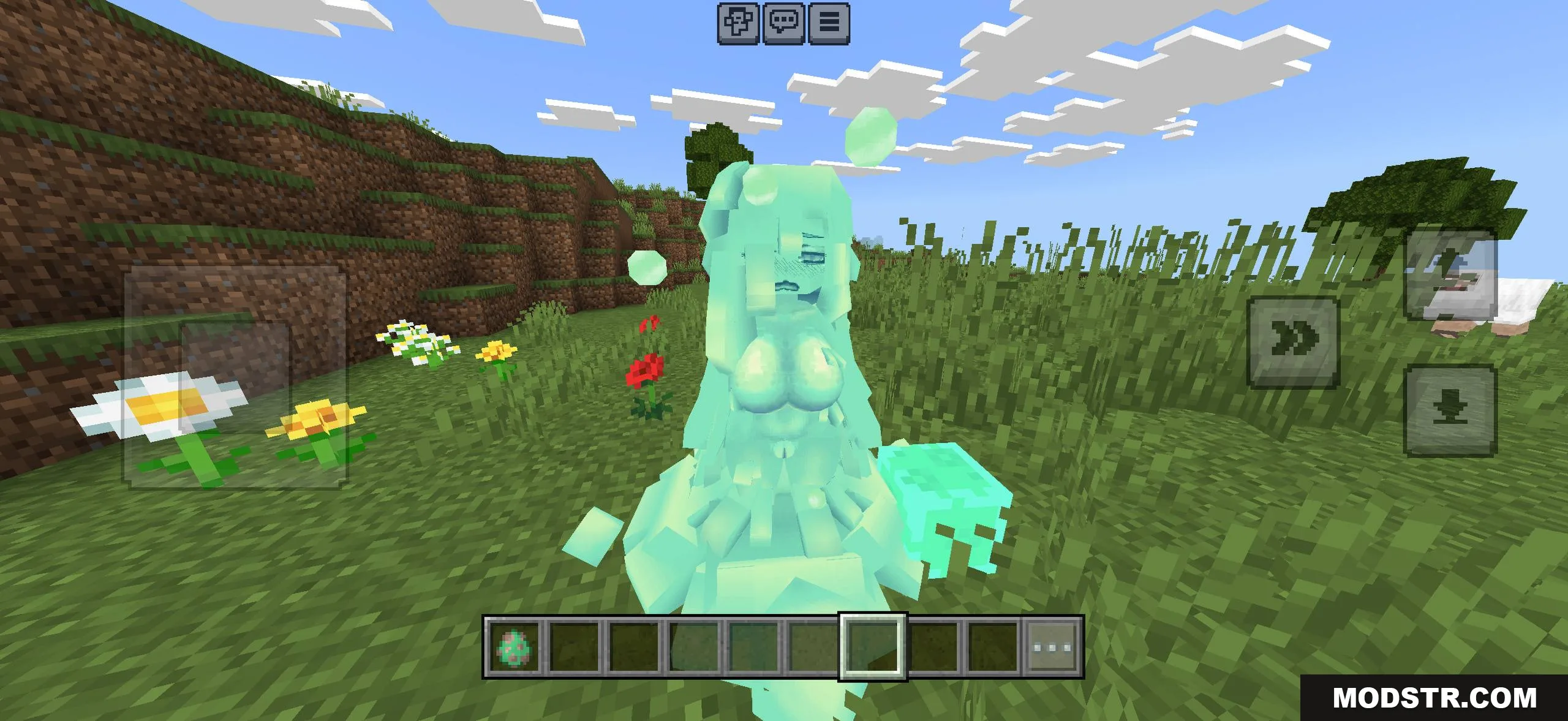 Slime Girl Pack for Minecraft PE Bedrock 2026 with 12 skins