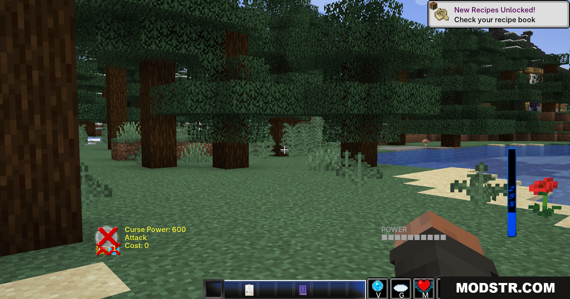 Jujutsu Kaisen Ultimate Plus Mod Screenshot 4 Player's curse power UI displayed in a forest setting