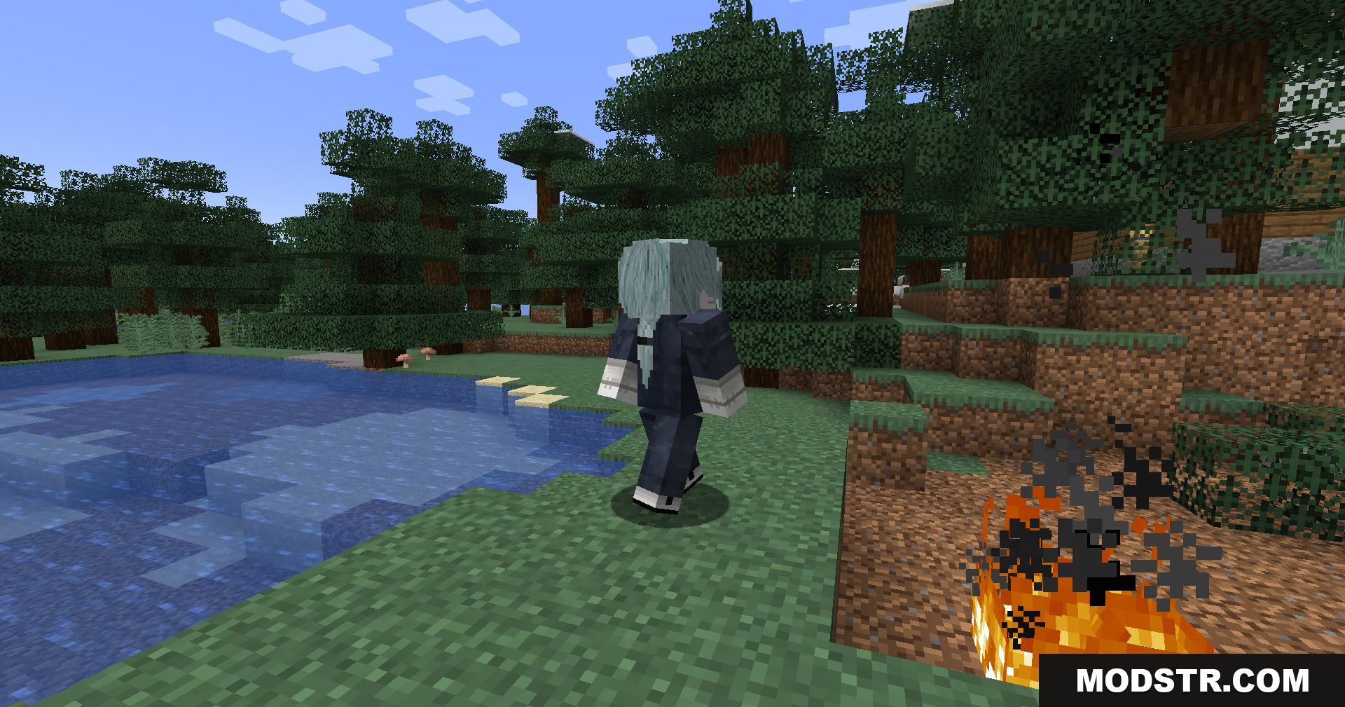 Jujutsu Kaisen Ultimate Plus Mod Screenshot 15 Mahito cursed spirit character standing by the water
