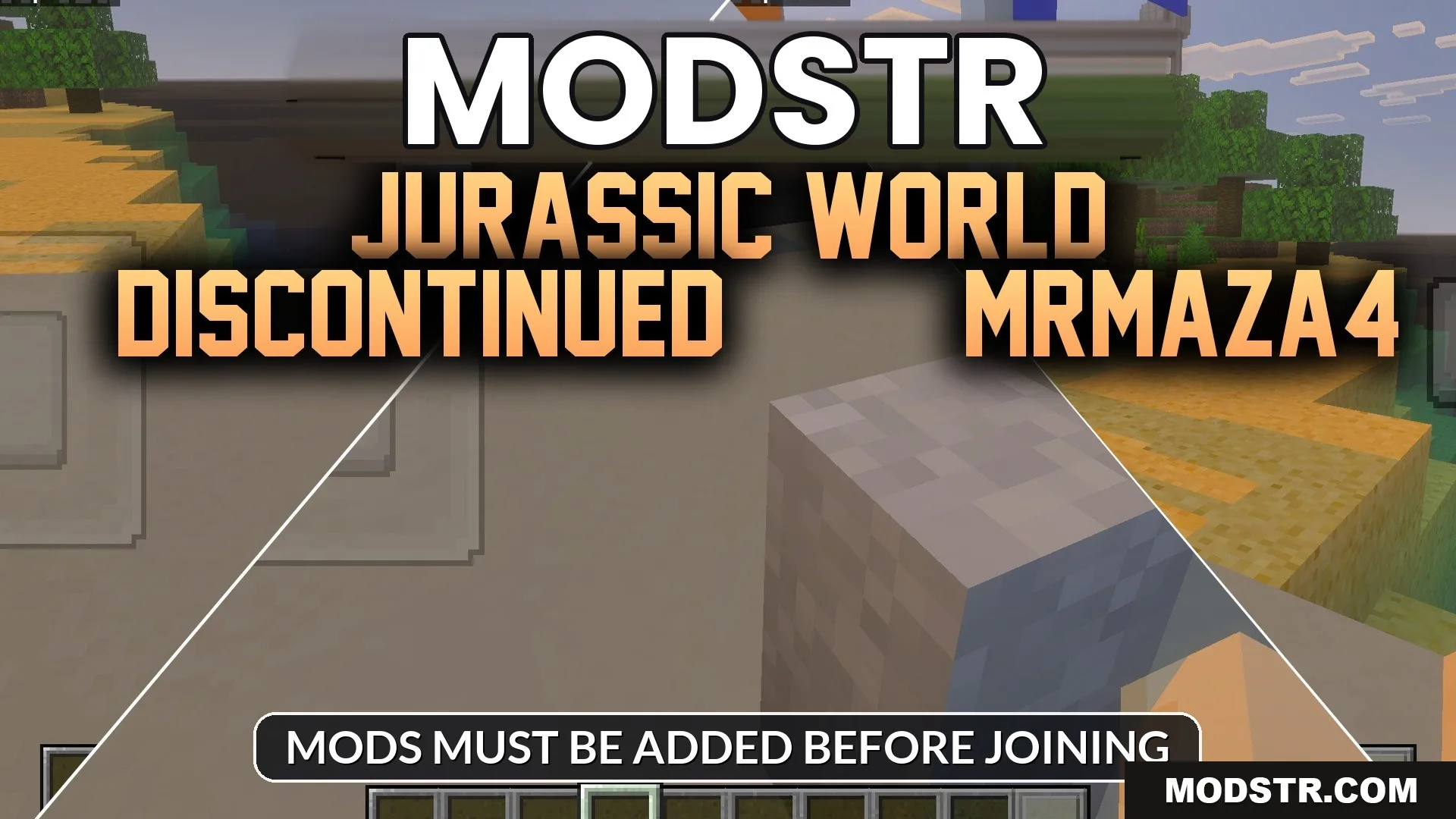 Jurassic World DISCONTINUED ~~ MrMaza4 Map (1.21) – Tour a Peaceful Dinosaur cover art
