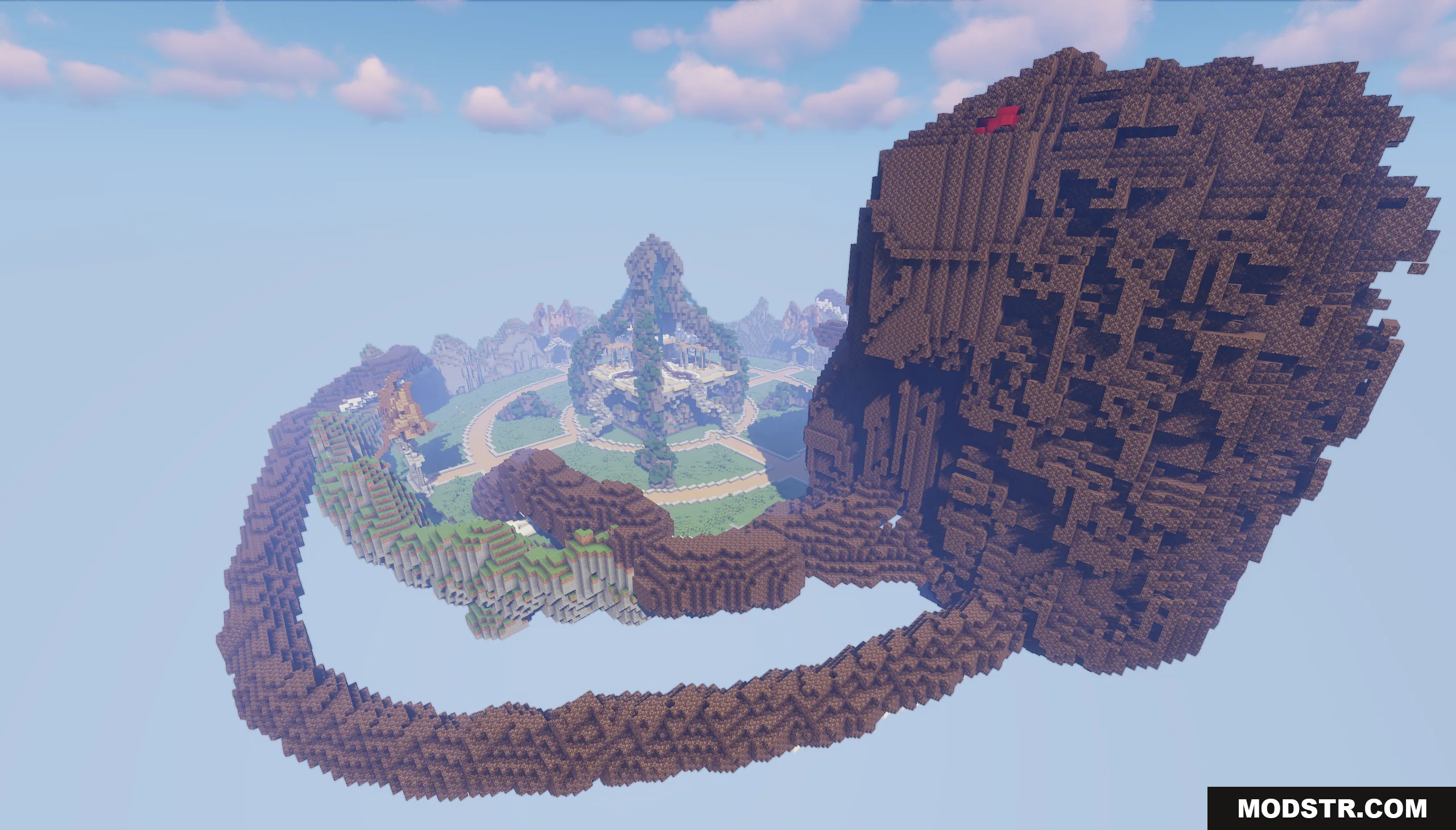 Kraken Lobby Map Screenshot 8 Aerial view of the massive kraken structure in the Kraken Lobby Map