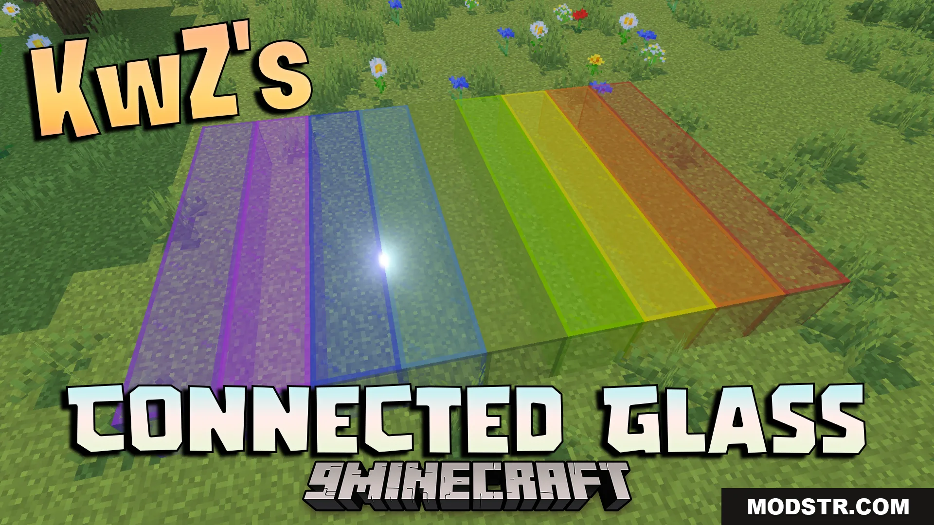 KwZs Connected Glass Addon (26.x, 1.21) – Connect Glass Blocks Without Visible Lines