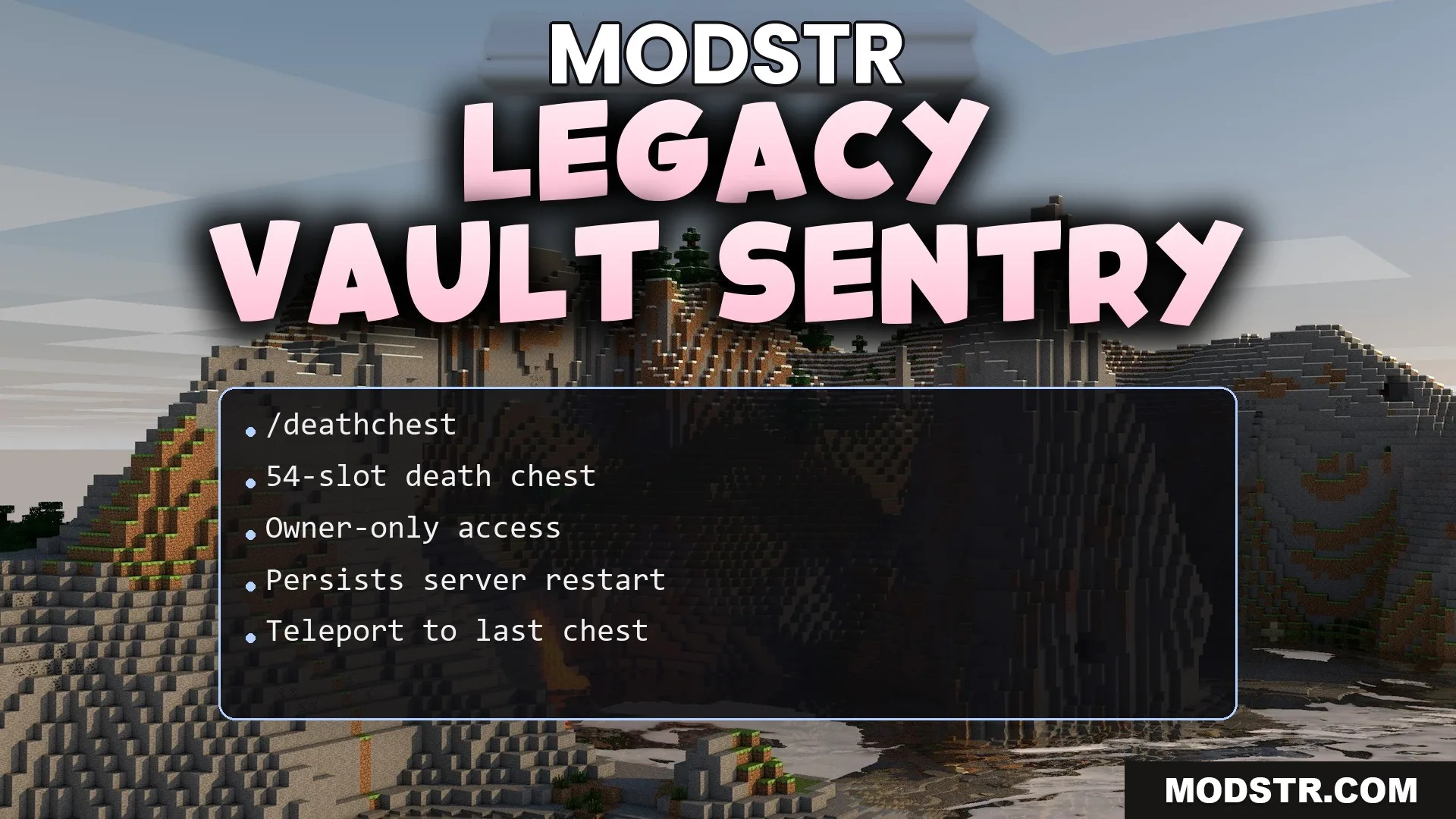 Legacy Vault Sentry Plugin (1.21.11, 1.21.1) – Stop Players From Losing Gear