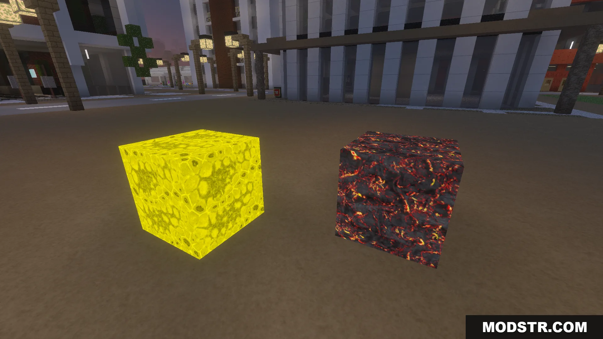 Legendary PBR Texture Pack Screenshot 7 Showcasing realistic blocks with physically based materials and subtle three dimensional depth