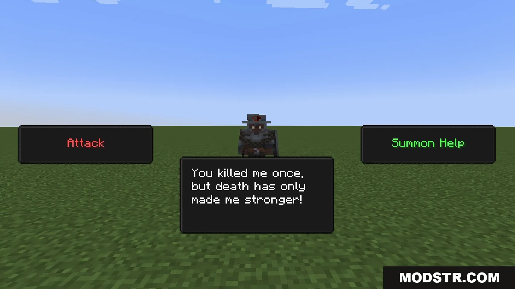 Legion of the Rings Mod Screenshot 5 Dialogue box showing a rival mob with options to attack or summon help