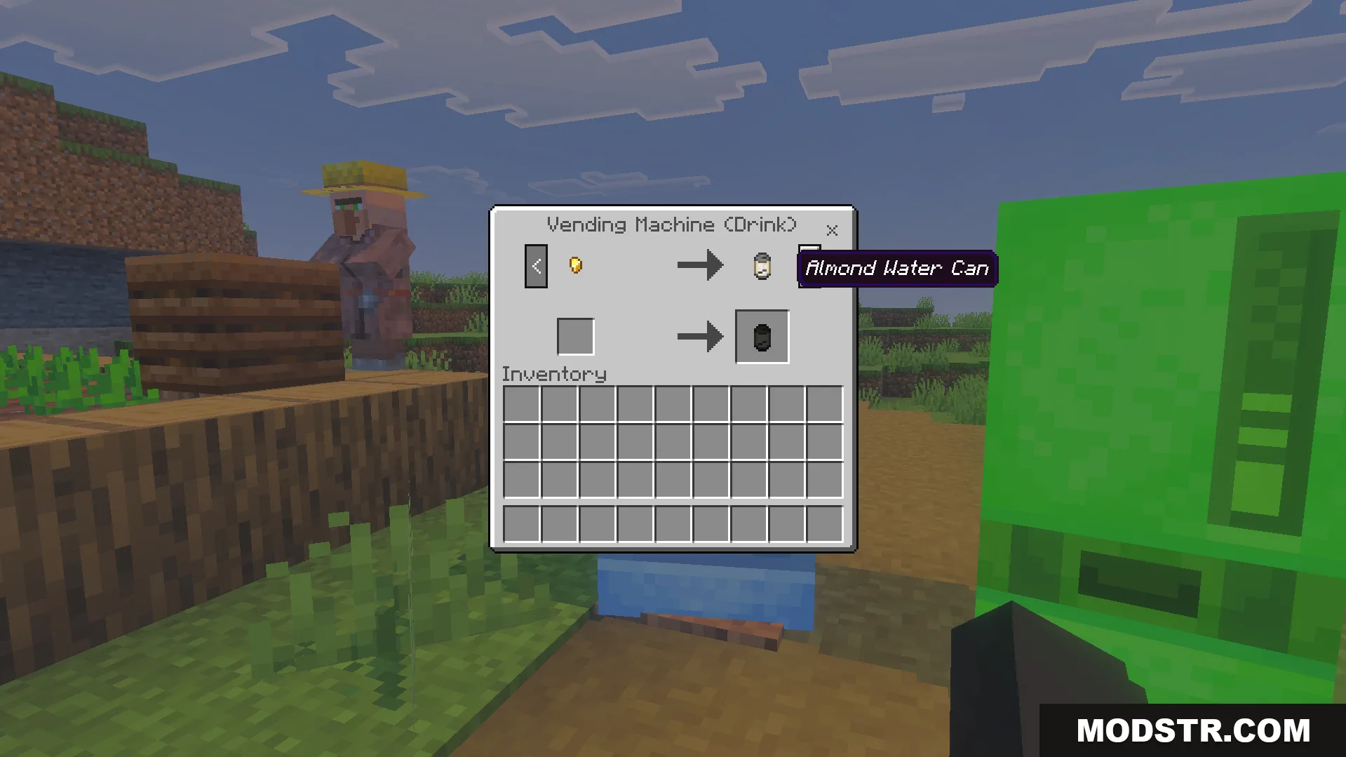 Liminal Craft Backrooms Addon Screenshot 5 Liminal Craft Backrooms Addon vending machine interface showing an almond water can