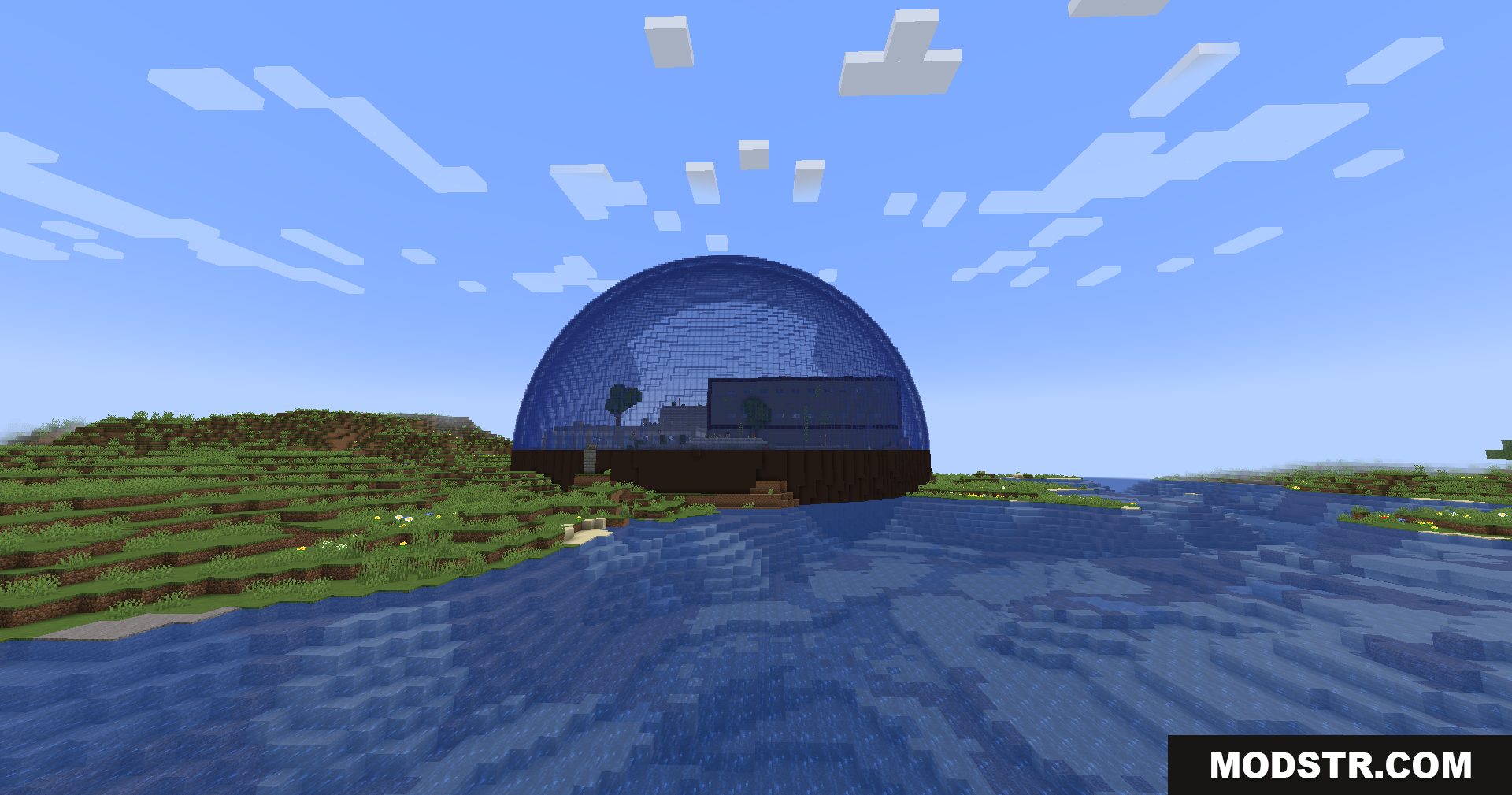 Lost Cities Filter Mod Screenshot 13 A large glass dome structure built by the water
