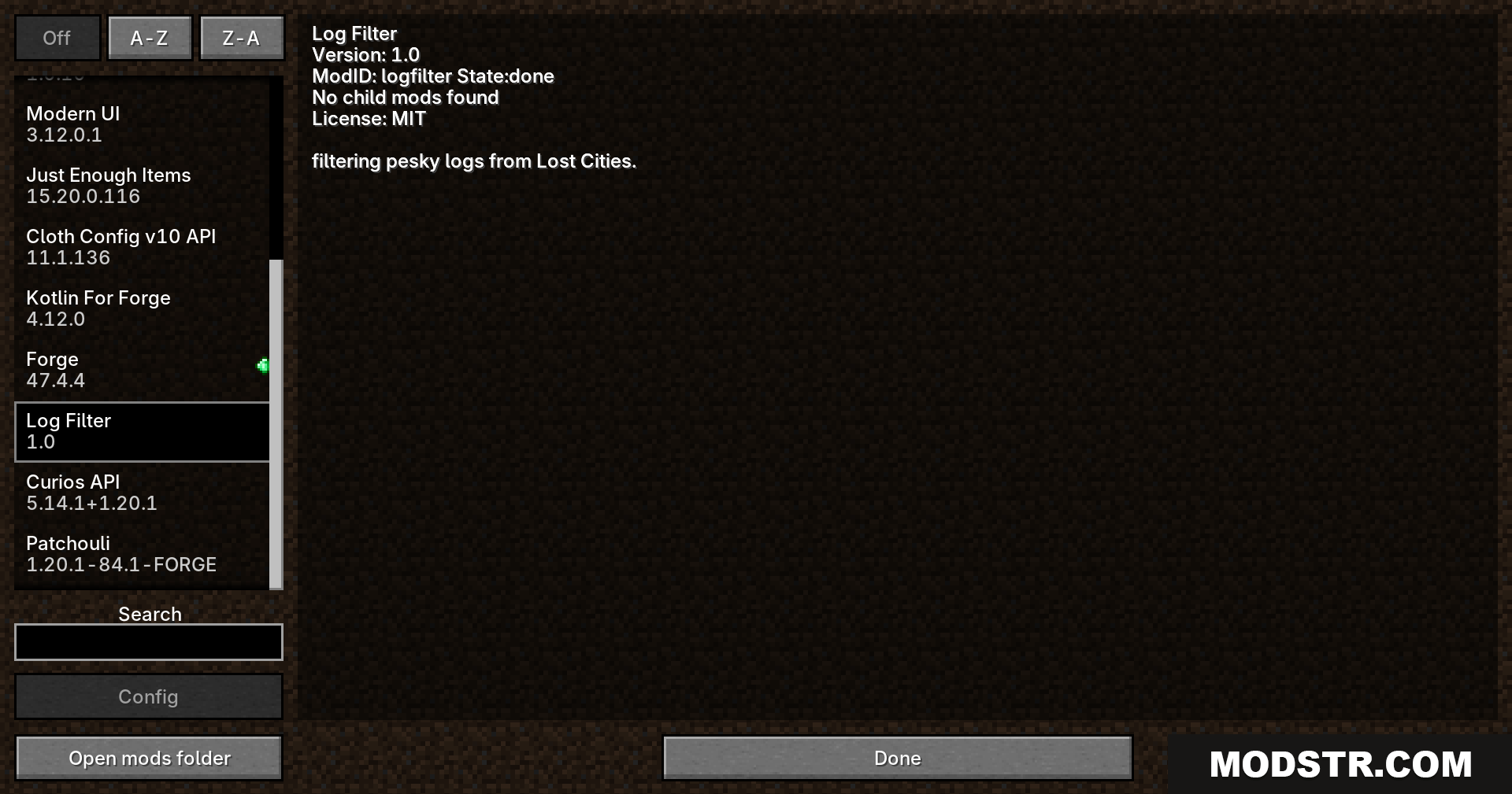 Lost Cities Filter Mod (1.20.1) – Explore Ruined Cities with Zero Chat Spam