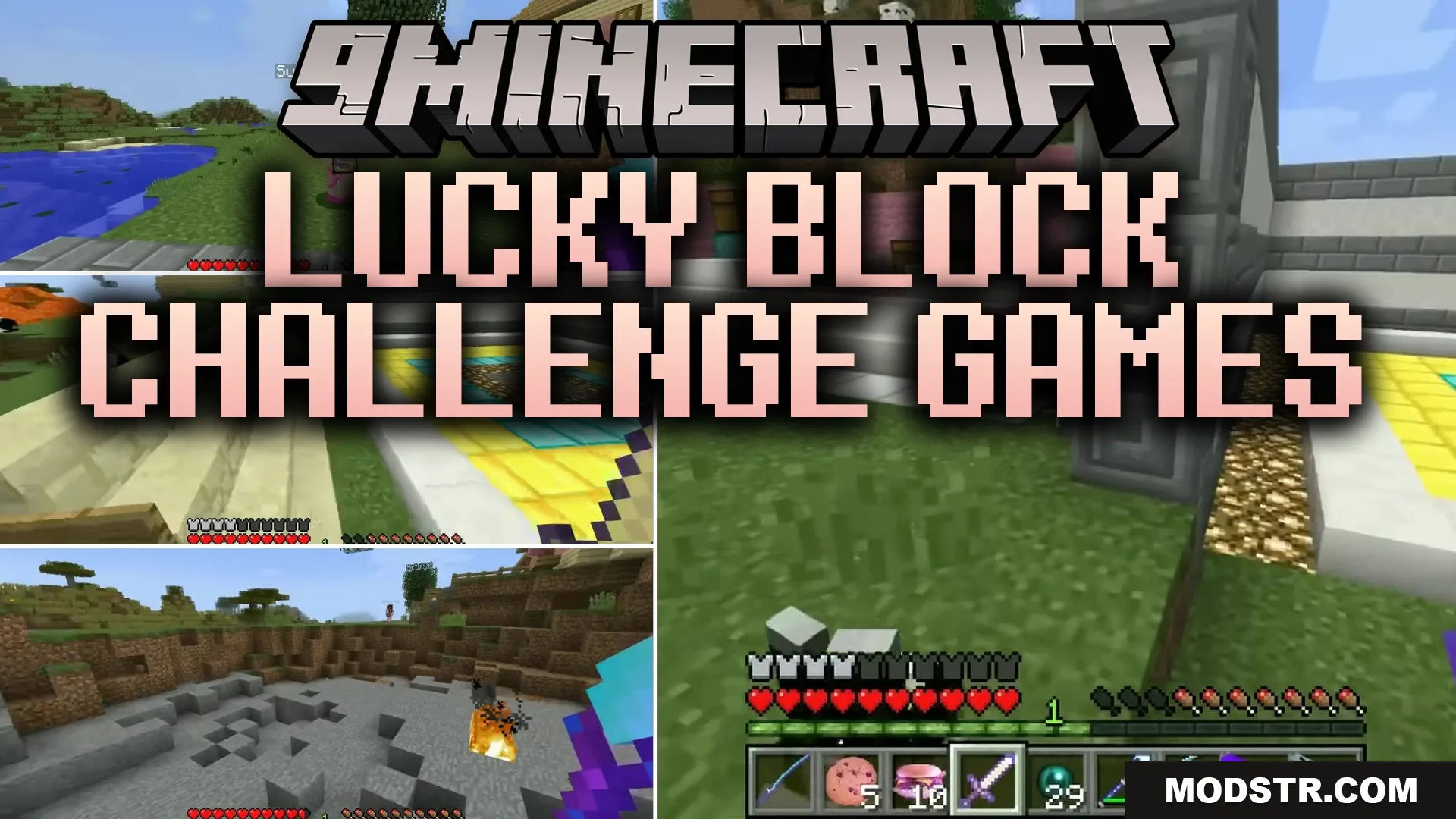 Lucky Block Challenge Games Map (26.2, 1.20.1) – Break Blocks, Survive Chaos! cover art