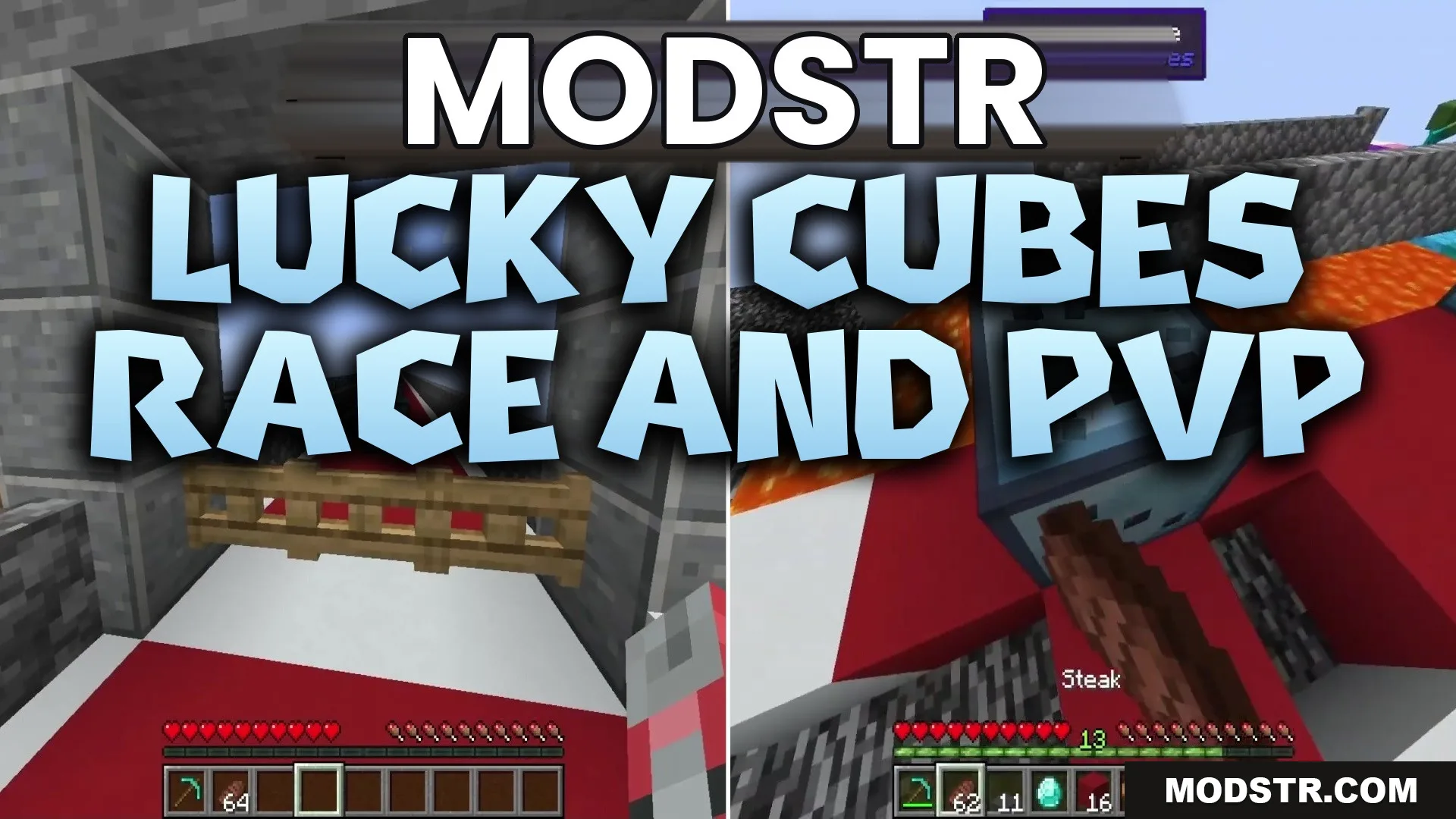 Lucky Cubes Race and PVP Map (26.2, 1.20.1) – Chaotic Race to Final Combat cover art