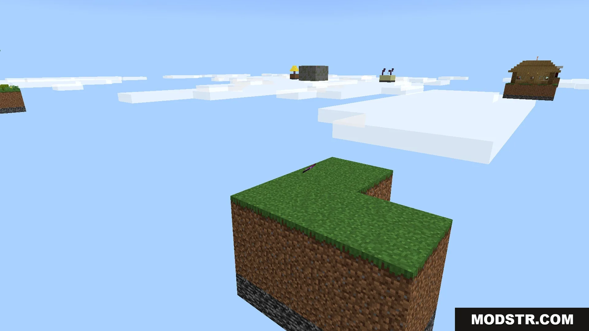 Wide view of the floating island archipelago