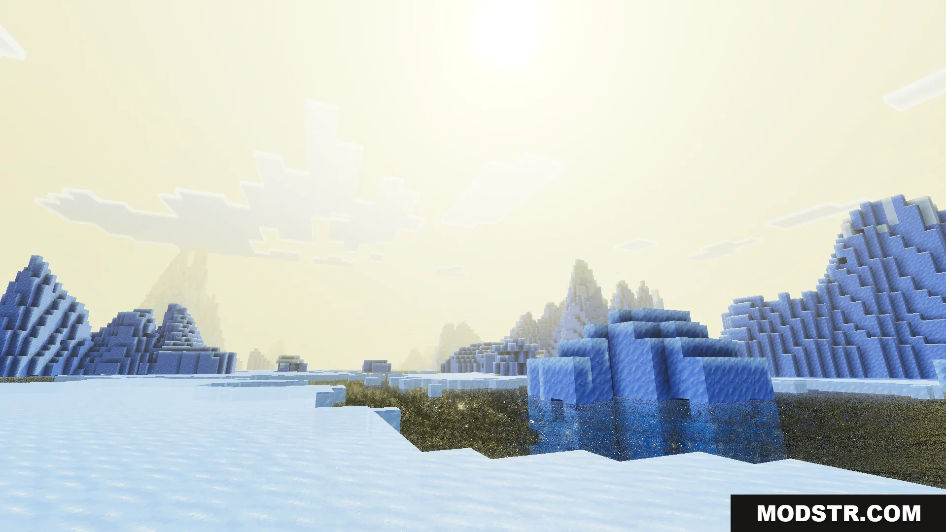 Lumina Visual Shader Screenshot 3 Lumina Visual Shader provides realistic lighting and a pretty sunrise over ice spikes