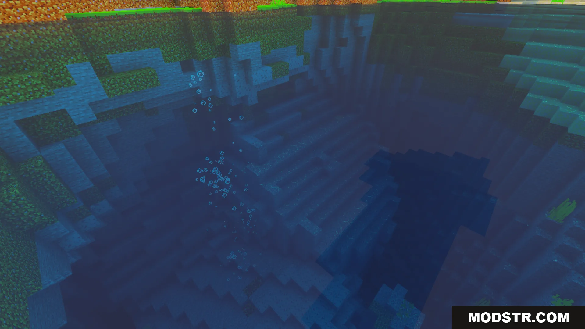 Luna Vibrant Visual Shader Screenshot 7 underwater view showing balanced visual changes and saturated colors