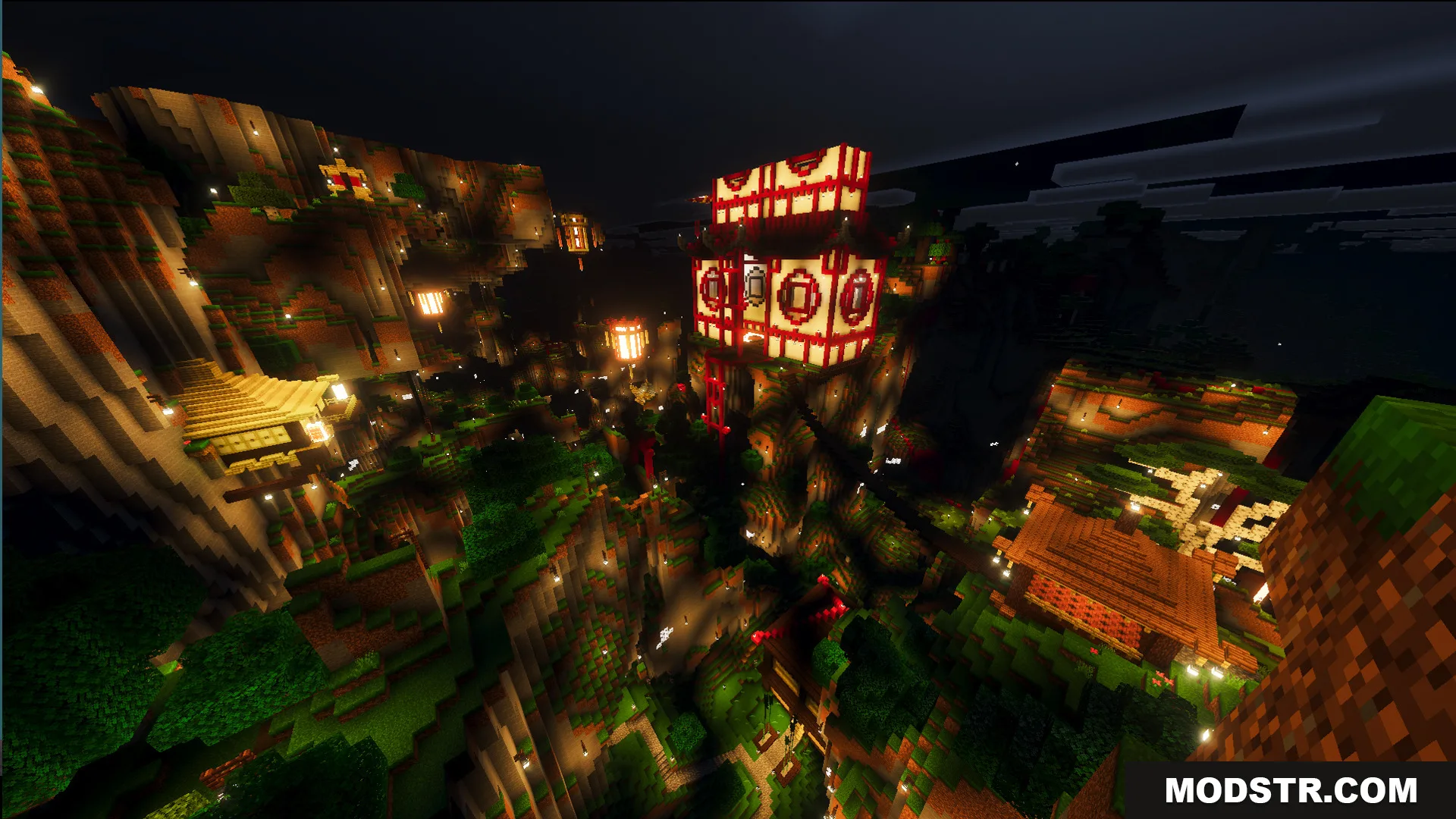 Lunar Festival Hunt Map Screenshot 1 Night view of the Lunar Festival Hunt Map with glowing lanterns