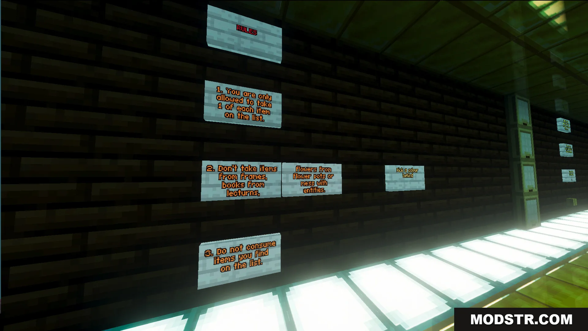 Lunar Festival Hunt Map Screenshot 11 Rules displayed on signs for the Lunar Festival Hunt Map game