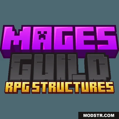 Mages Guild Data Pack Screenshot 4 Logo for Mages Guild RPG Structures featuring purple and gold text